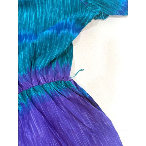 Caliche Collection vintage purple and teal print romper - Picture 9 of 9